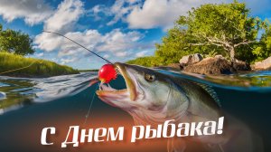 С днём рыбака.🦐Музыкальная открытка поздравление.