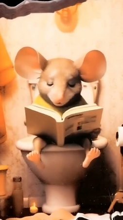 #мышь #читает #книга #расслабиться