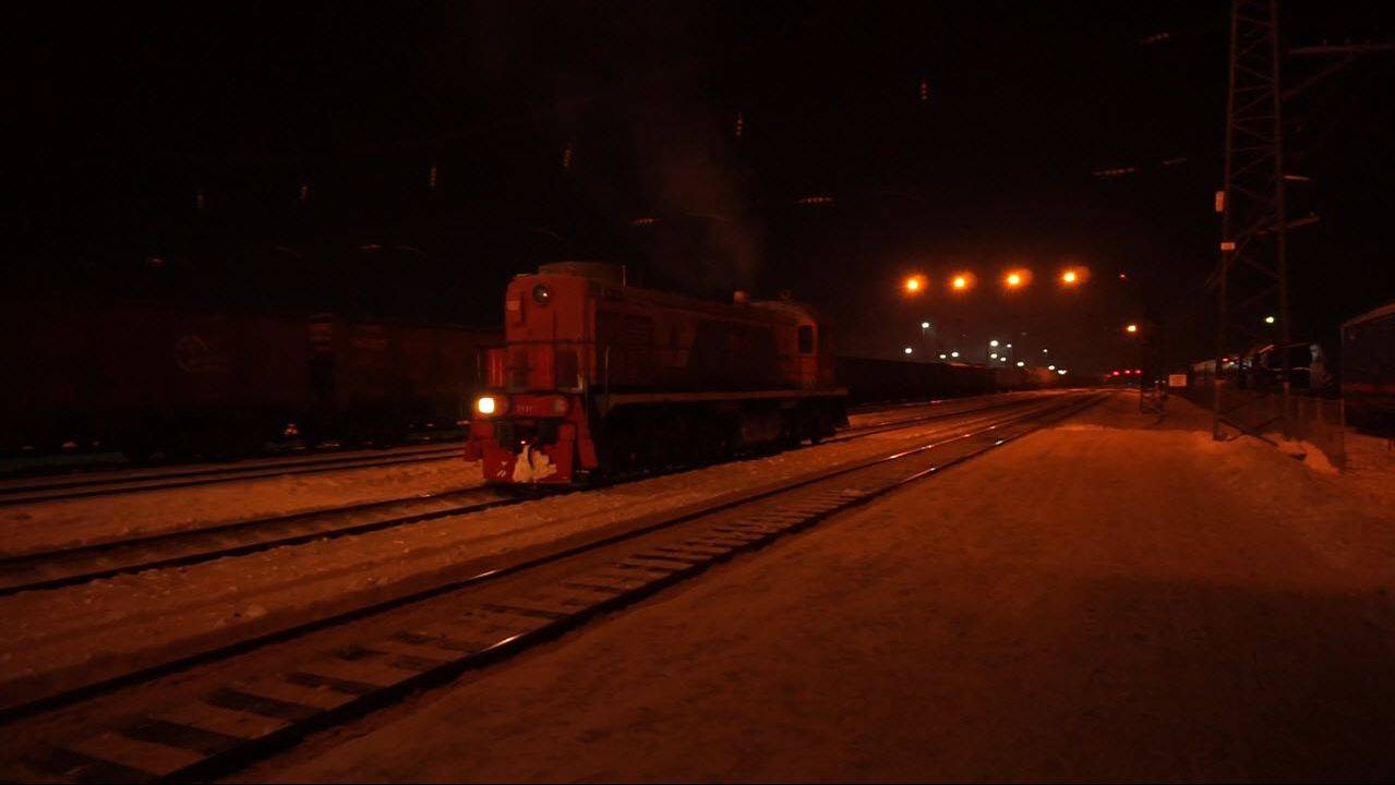 Тепловоз ТЭМ2-2594. Чих-пых резервом.