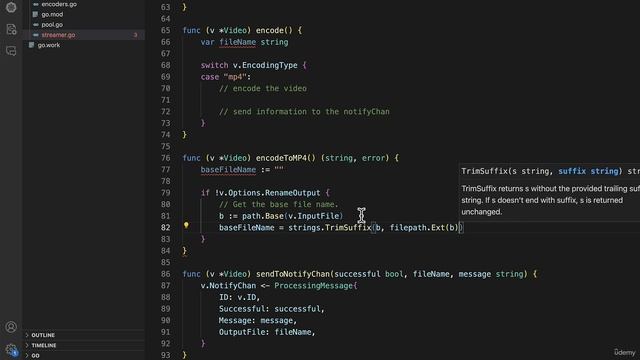 103 - Filling in the encode functions logic