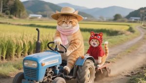 Фермерский день и приключения котенка - Дневник мамы-кошки