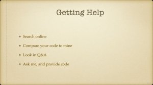 6 - Asking for Help