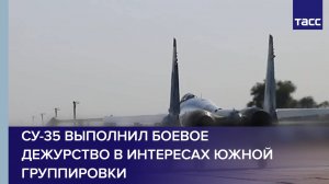 Су-35с выполнил боевое дежурство в интересах Южной группировки