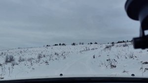 Заезжаю в гору зимой