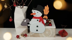 VIII. Выпиливаем Снеговика из фанерной заготовки Pebaro 334-1S