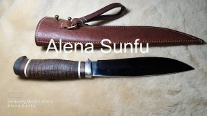 Ножны погружные из кожи. Рабочий процесс.