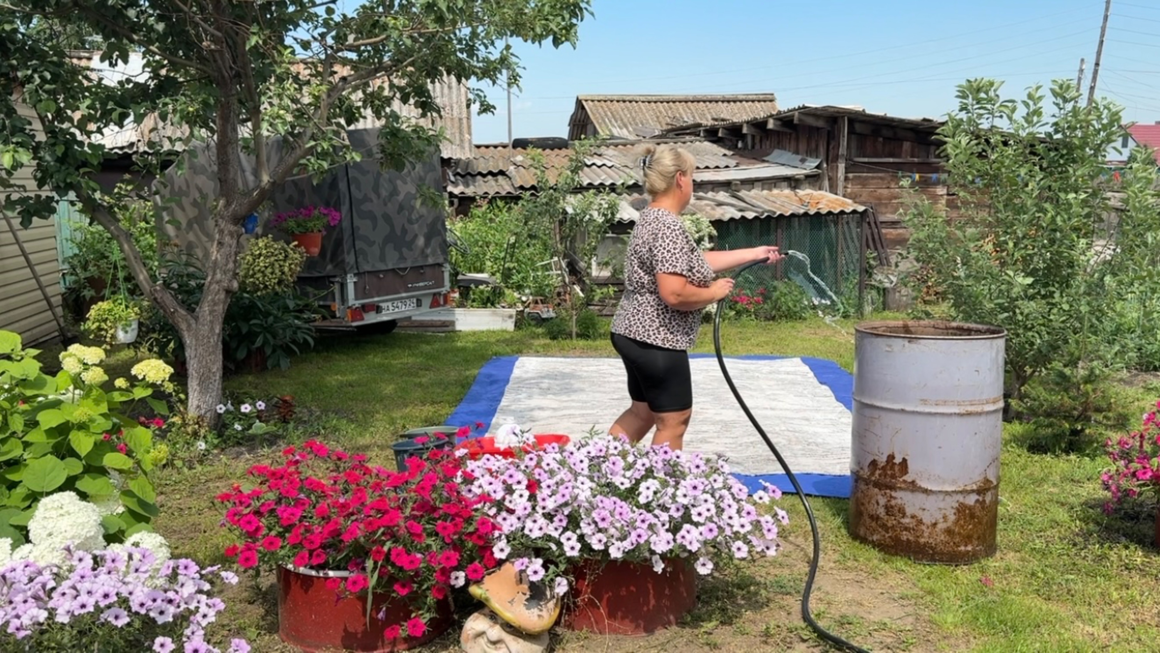 Стираю ПАЛАСЫ. Сама в ШОКЕ 😅 от ПЕТУНЬИ 🌸