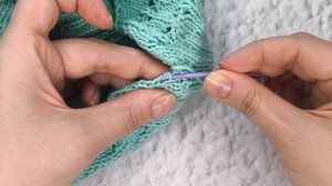 Жилет "Мальдивы". Боковой шов однотонная пряжа