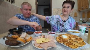 Мукбанг Вован ВЫБЕСИЛ довёл меня до белого коленья! НЕ РАЗГОВАРИВАЕМ теперь! Семейный обед в России