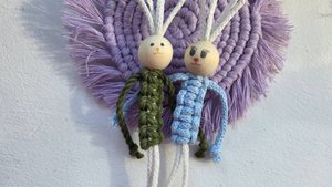 Зайчик мастер- класс макраме