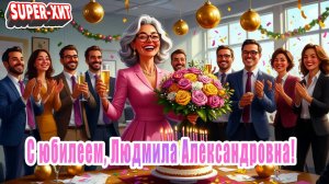 С юбилеем, Людмила Александровна! (песня на заказ - Музыкальный апельсин)