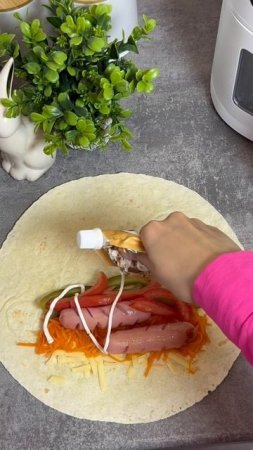 Хот-дог 🌭 в тортилье ♥️