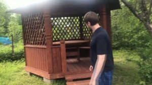 ОТЗЫВ заказчика беседка "Богатырская". Производство и монтаж Мастерская Беседок.