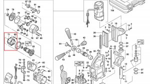 Оригинальный статор 18320532 для ремонта Milwaukee MD38 / SSPE 1000 QX(B) и AEG USE 900 X (980 X)