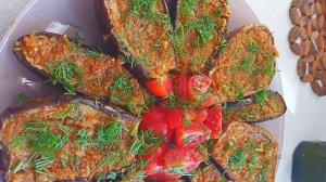 Очень вкусная и сытная закуска из баклажанов Язычки с орехами Это просто