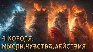 ⚜️ ВЫ ЭТОГО НЕ ОЖИДАЕТЕ! 4 Короля: Мысли, чувства, действия ⚜️ Расклад на Таро ⚜️