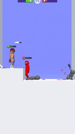 Битва человечков lvl637 Рикки Маврики и джидайский меч в игре Who dies first