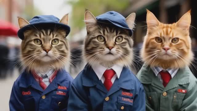 Коты и 1 мая. Праздничный ролик