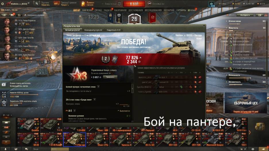 Бой на пантере,