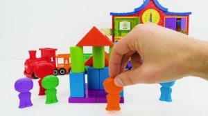 🚂 УЧИМ ФИГУРЫ Развивающее Видео с Игрушечным Поездом для Детей!