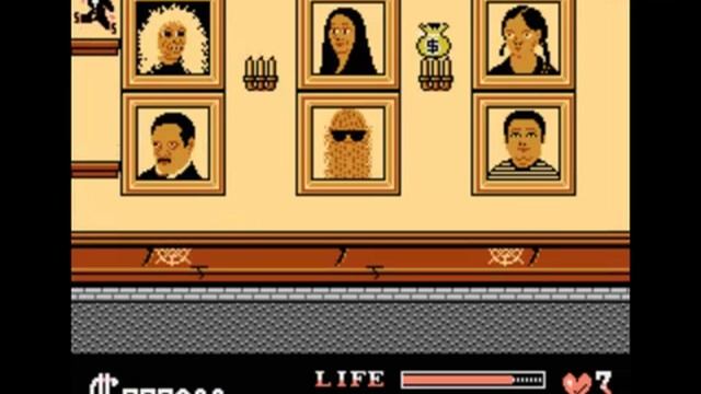 Прохождение игр на  "Dendy". Famicom, nes. Addams Family