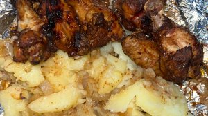 Вкусный обед в фольге