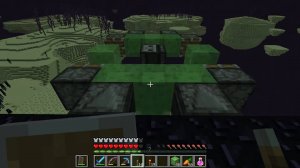 Полеты в эндермире на флай-машине в 4 стороны, в режиме выживания, в Minecraft 1.12.