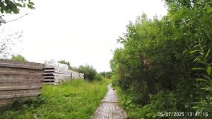 Велодорожка деревянная в Йошкар-Ола июль 2025