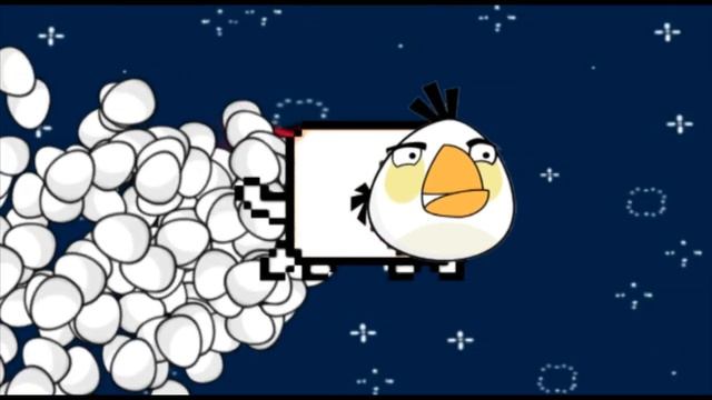 NYAN CAT WHITE ANGRY BIRD