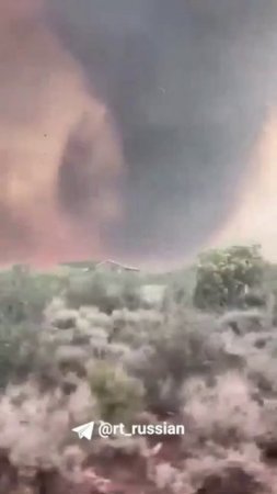 Огненный вихрь разрушил дом в американском штате Юта.