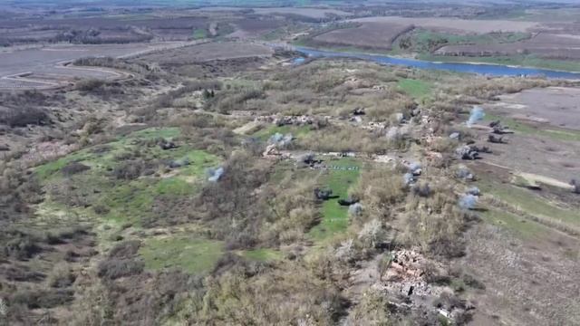 Кадры работы российской авиации по противнику
