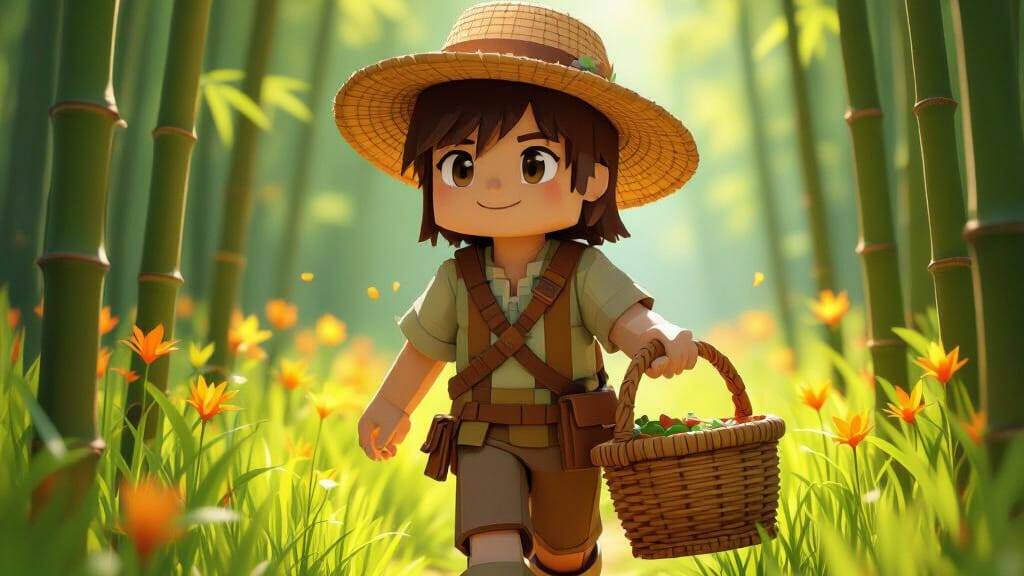 🎍 Бамбуковая Прогулка по Зелёному Полю