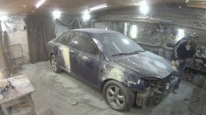 Покраска авто, тойота авенсис #влог #гараж #малярка #покраска #покраскаавто #авенсис