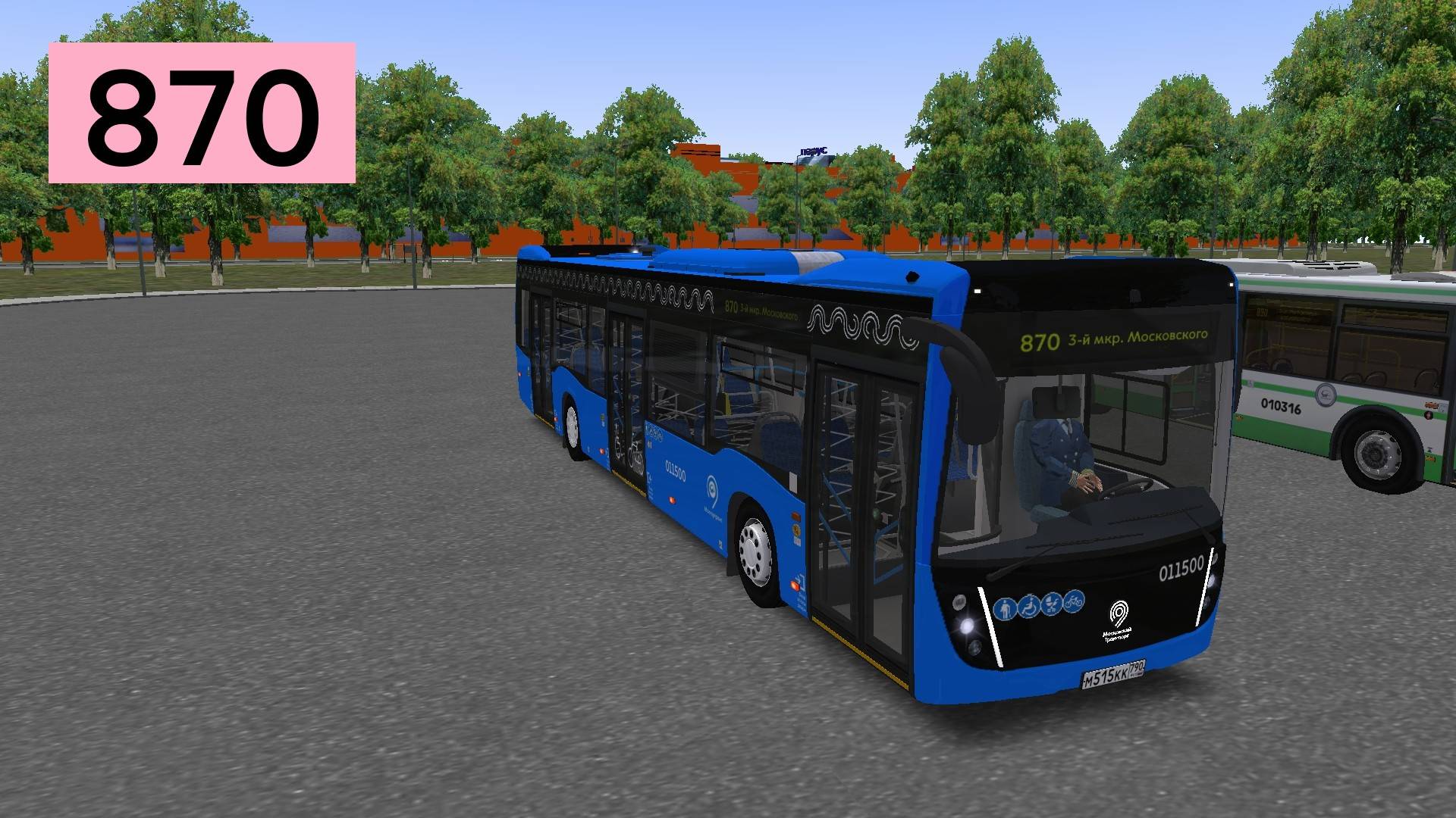 OMSI 2: Автобус №870 3-й микрорайон Московского - МЦД Внуково смотреть онлайн