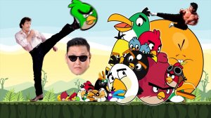 angry birds vs chuck norris vs psy gangnam style