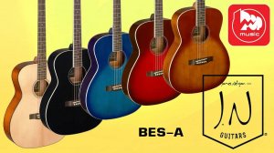 Акустическая гитара J.N BES-A. Недорогая гитара с топом из массива ели