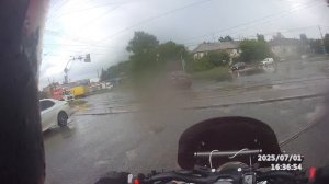 Benda Chinchilla 500. Попал в сильный дождь.