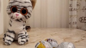 Распаковка киндеров с кошкой Маней
