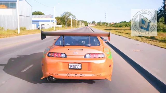 Витëк создал Тойоту Supra из фильма Форсаж. Прокатится по городу и  подпрыгнет сегодня на трамплине.