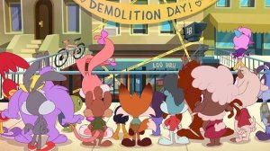 Tiny Toons Looniversity but only when Taz is onscreen