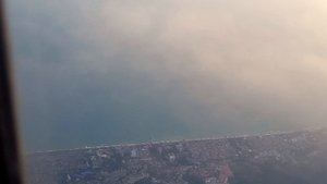 Черноморский закат с высоты 6000 м