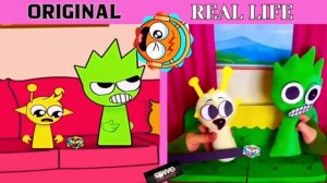 СПРУНКИ из ТИК ТОК! Жизни реальной СПРУНКИ ещё круче! Sprunki incredibox really!