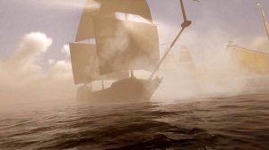 Бриг "Меркурий" 3д. Синематик сцена боя. Unity3d