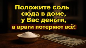 Куда положить соль в доме, чтобы были деньги и достаток. Приметы на деньги и удачу