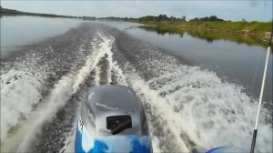 Река Ока. Лодка Азимут Вектор и Honda BF20. Покатушки.