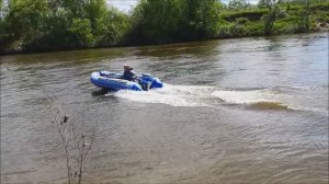 Лодка Азимут Вектор 370 и мотор Honda BF20 speed test best pvc boat