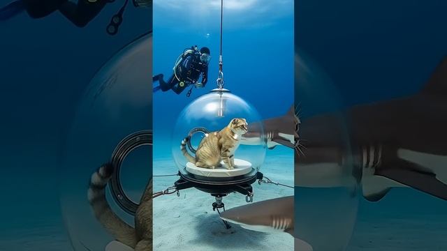 Кот на глубине