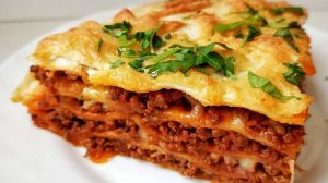 Лазанья классическая с мясным фаршем в духовке