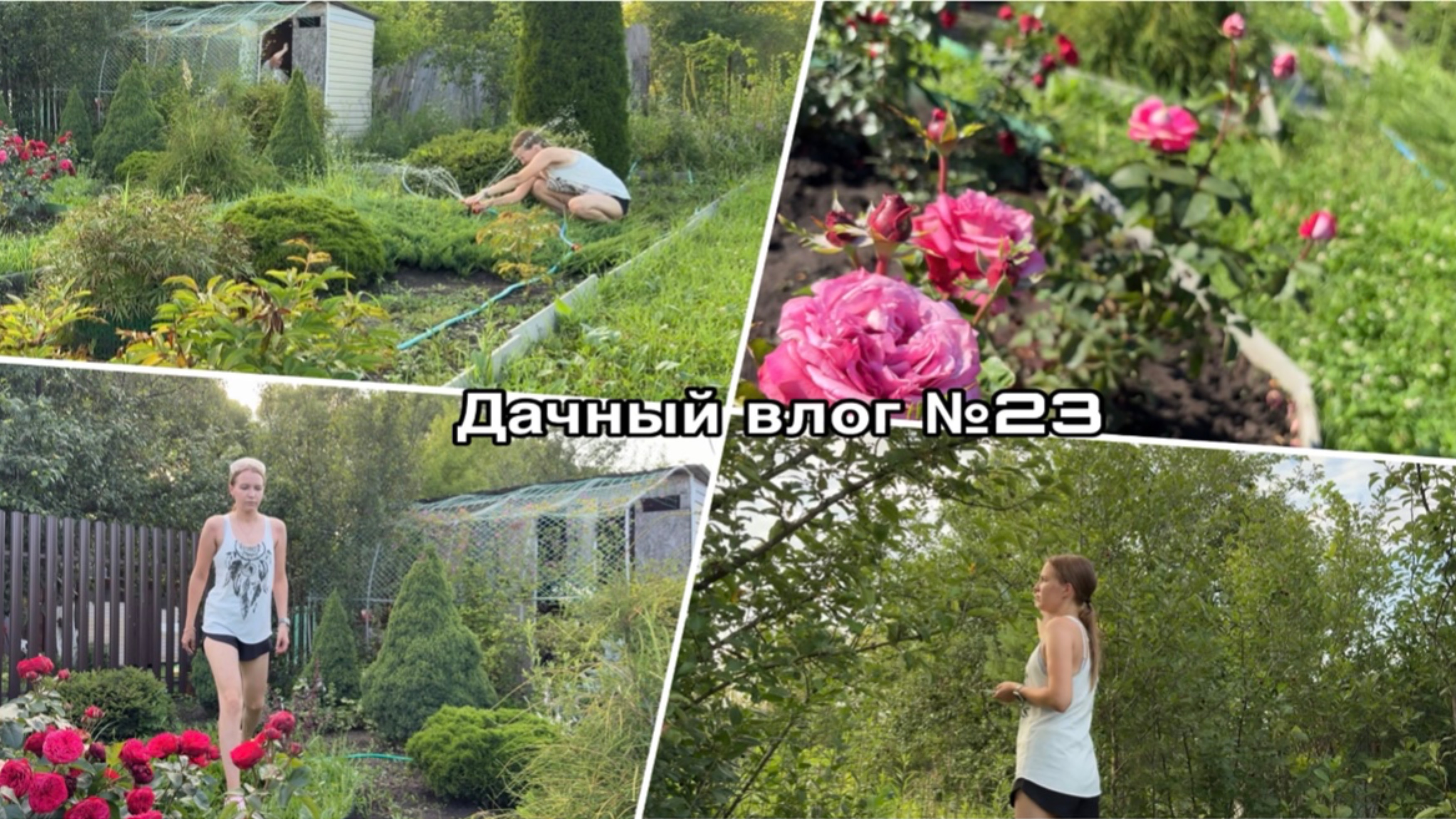 Дачный влог №23 🍓 Продолжаю расчистку участка| Пришла жара