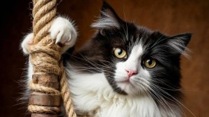 Кошке нравится. Настенный комплекс.